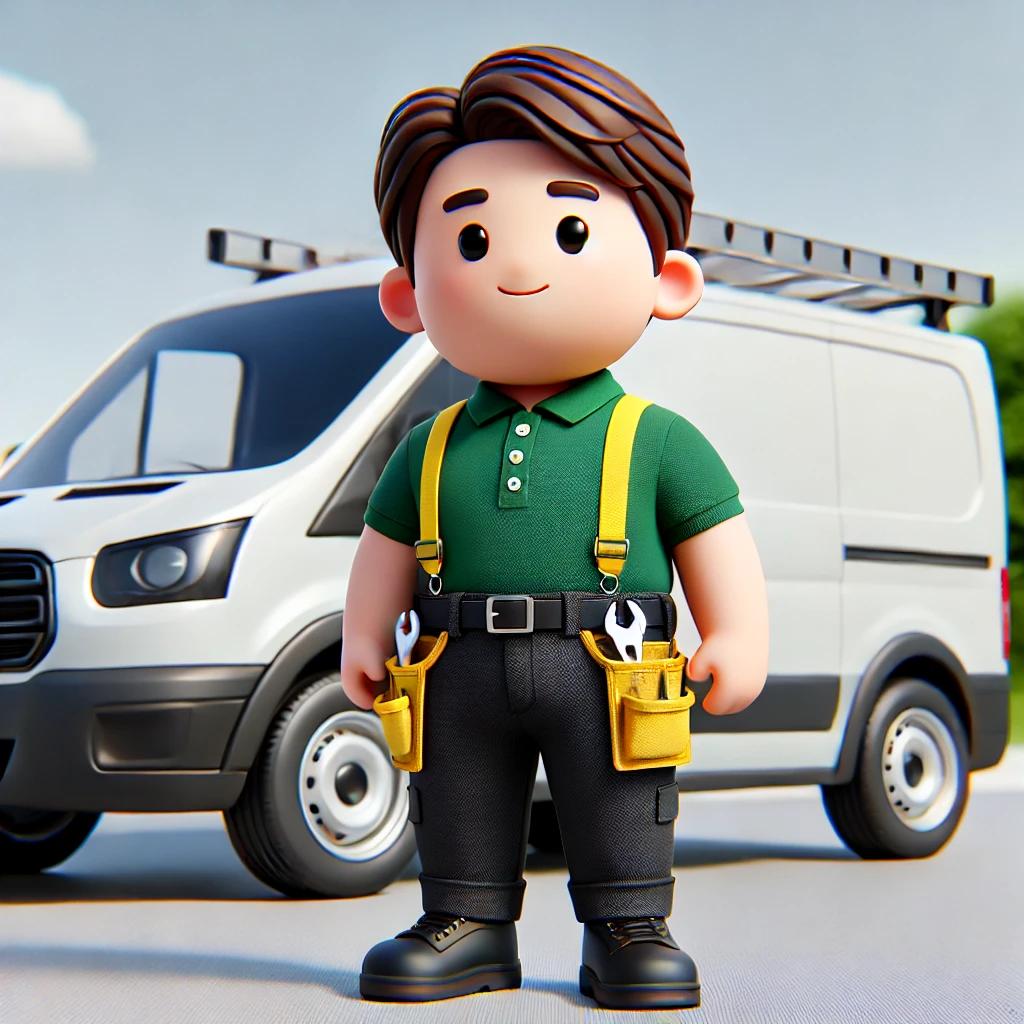 Professional electrician working on electrical installation